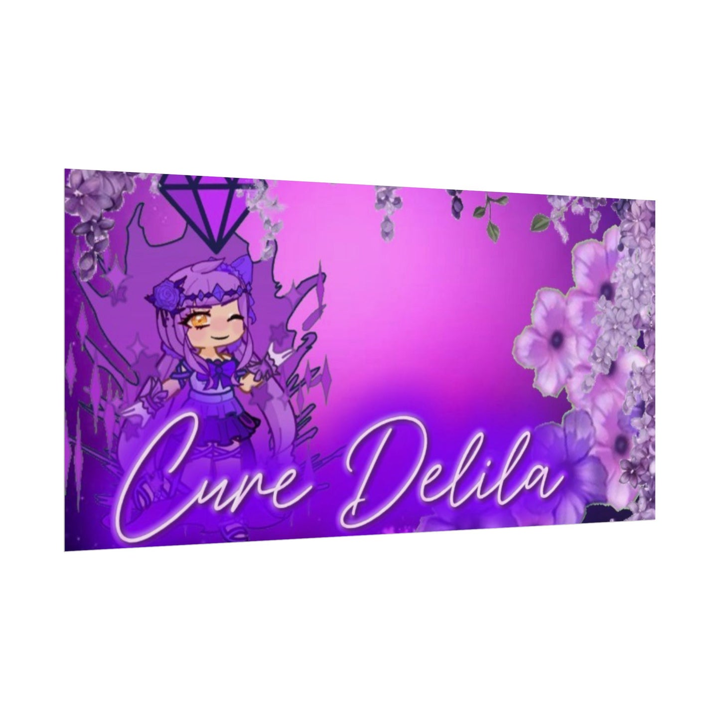 [Cure Delila] - Purple Whimsy Wall Scroll Poster