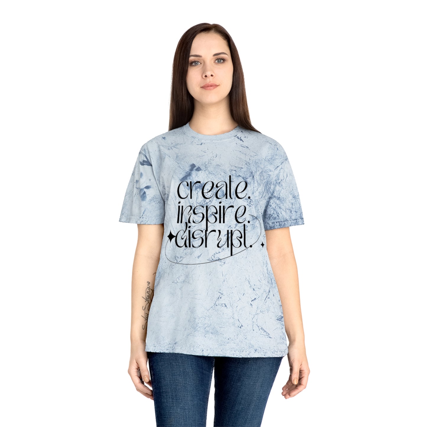 What Can't You Do? Color Blast T-Shirt: "Create. Inspire. Disrupt."