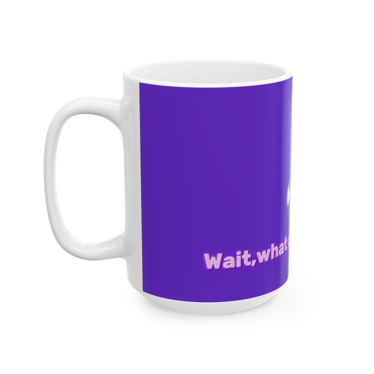 [What Does the Fox Say?] - Purple Fox Meme Ceramic Mug