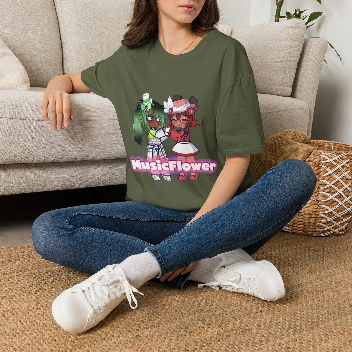 [Music Lovers Ship] - MusicFlower Kawaii Graphic Tee