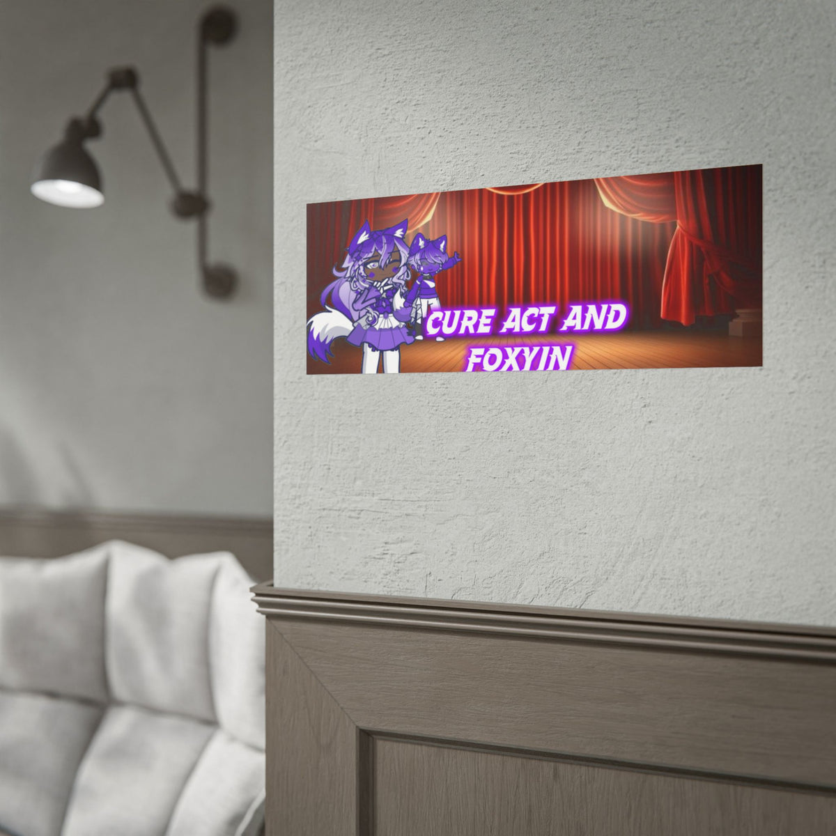 [Cure Act and Foxyin] - Duo Spotlight Premium Matte Poster