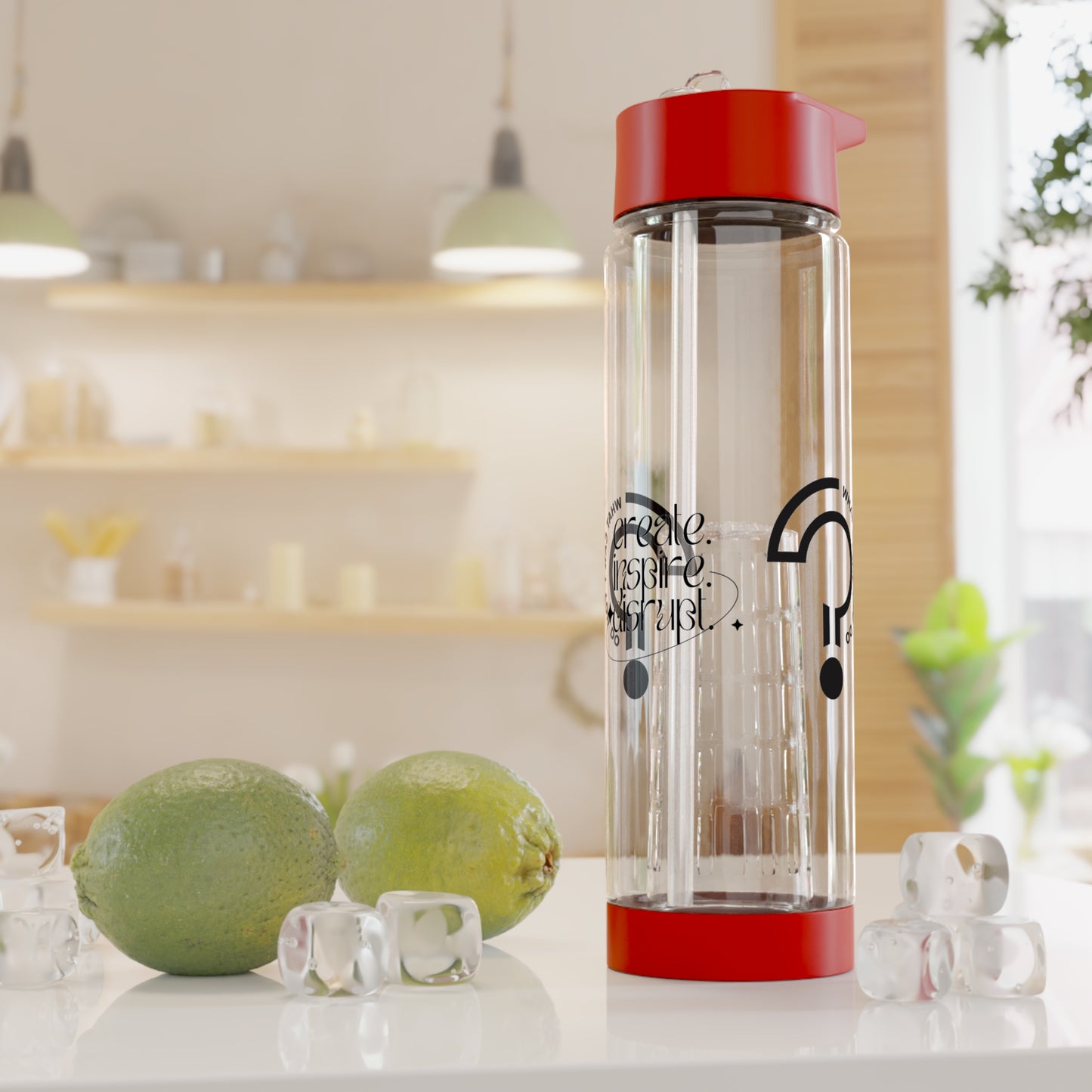 What Can't You Do? Infuser Water Bottle: "Create, Inspire, Disrupt"