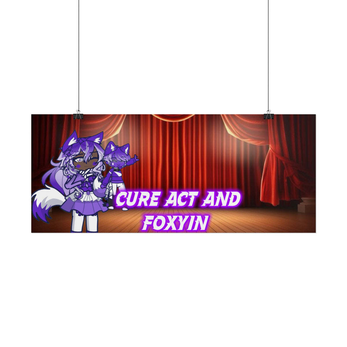 [Cure Act and Foxyin] - Duo Spotlight Premium Matte Poster