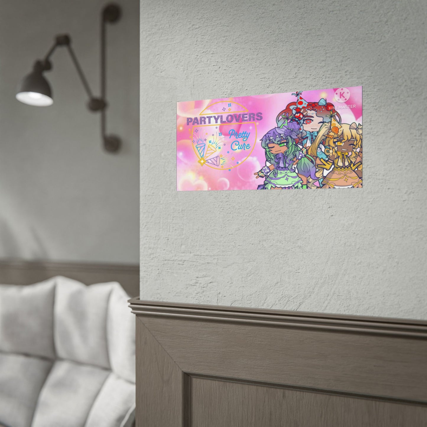 [Party Lovers Pretty Cure] - Full Squad Wall Scroll Poster