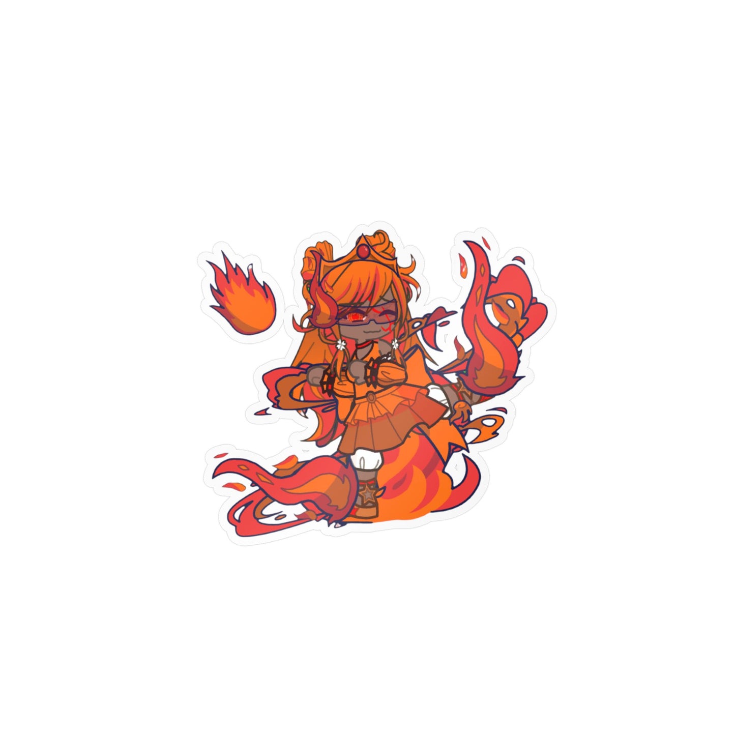 [Cure Flare] - Flame Whimsy Vinyl Sticker