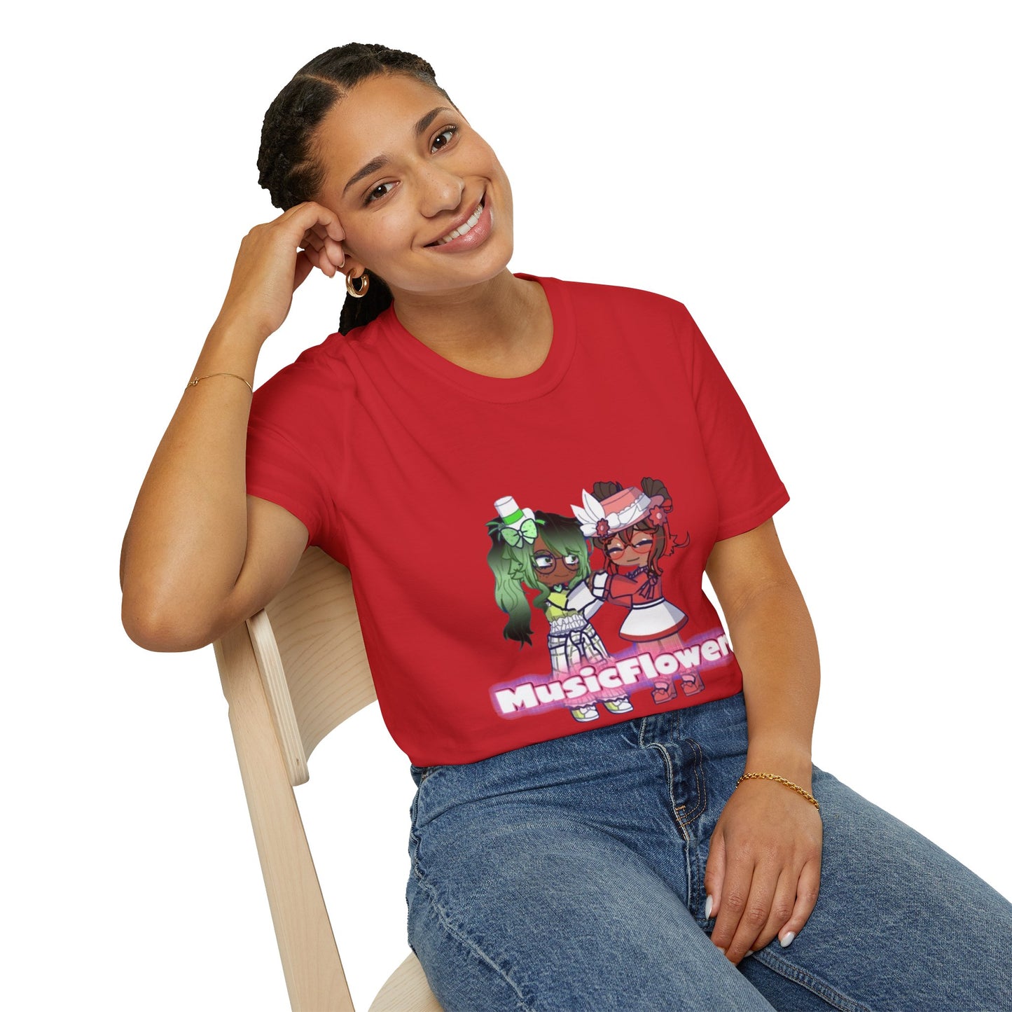 [Music Lovers Ship] - MusicFlower Kawaii Graphic Tee