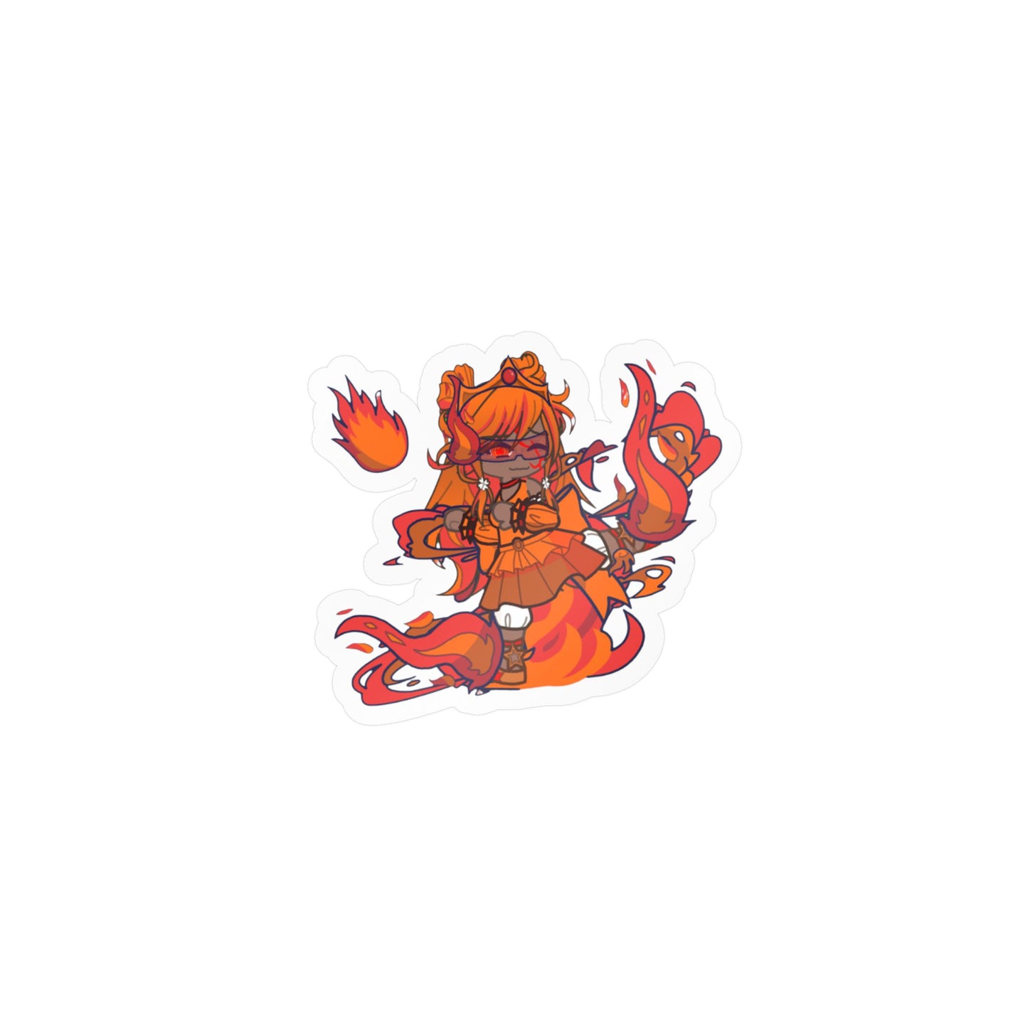 [Cure Flare] - Flame Whimsy Vinyl Sticker
