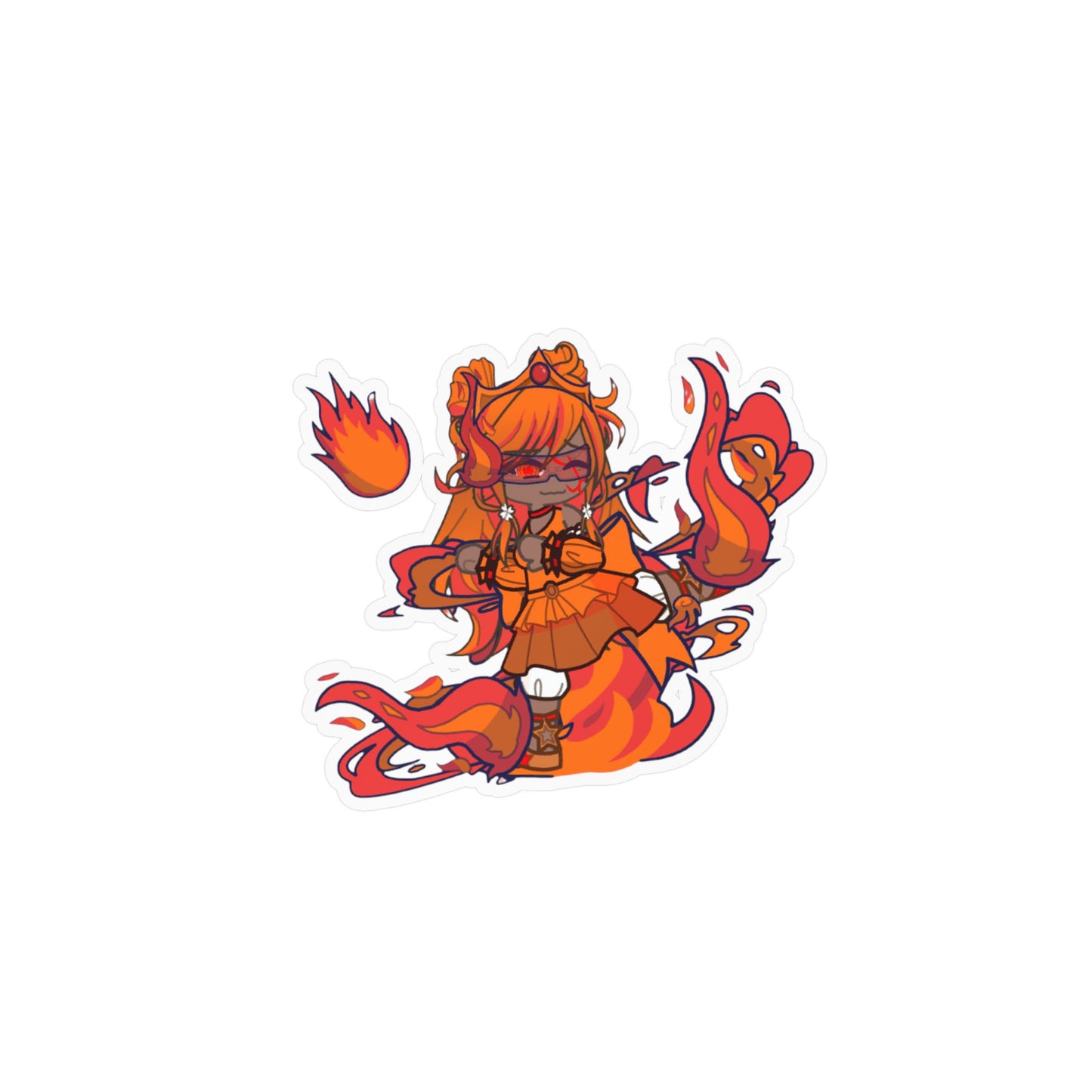 [Cure Flare] - Flame Whimsy Vinyl Sticker