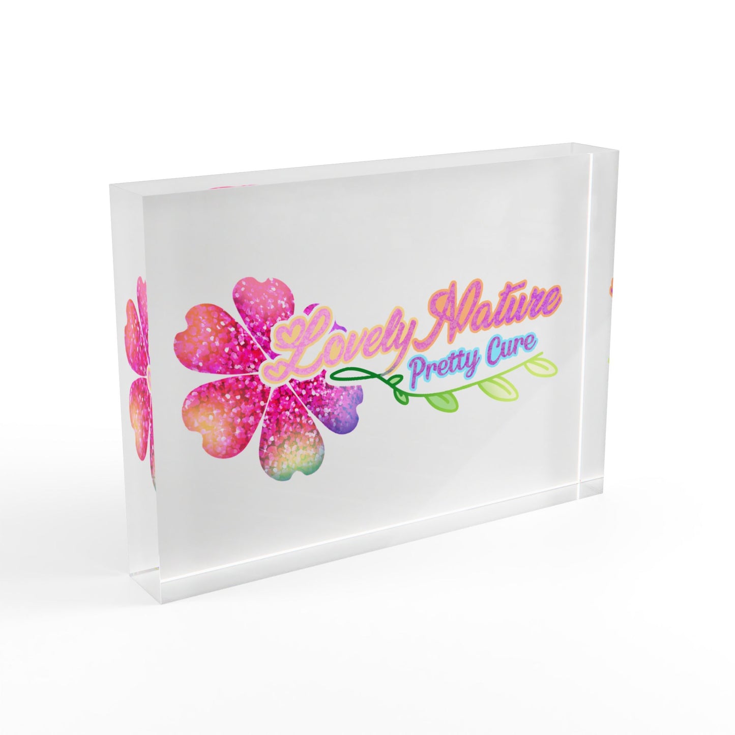 [Lovely Nature Pretty Cure Logo] - Luminous Acrylic Photo Block
