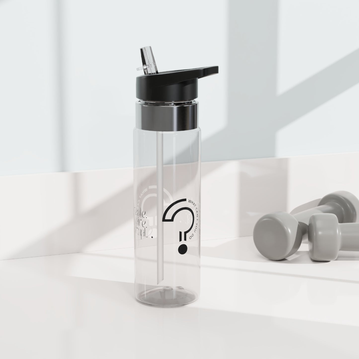 What Can't You Do? Sports Bottle: "Create. Inspire. Disrupt."
