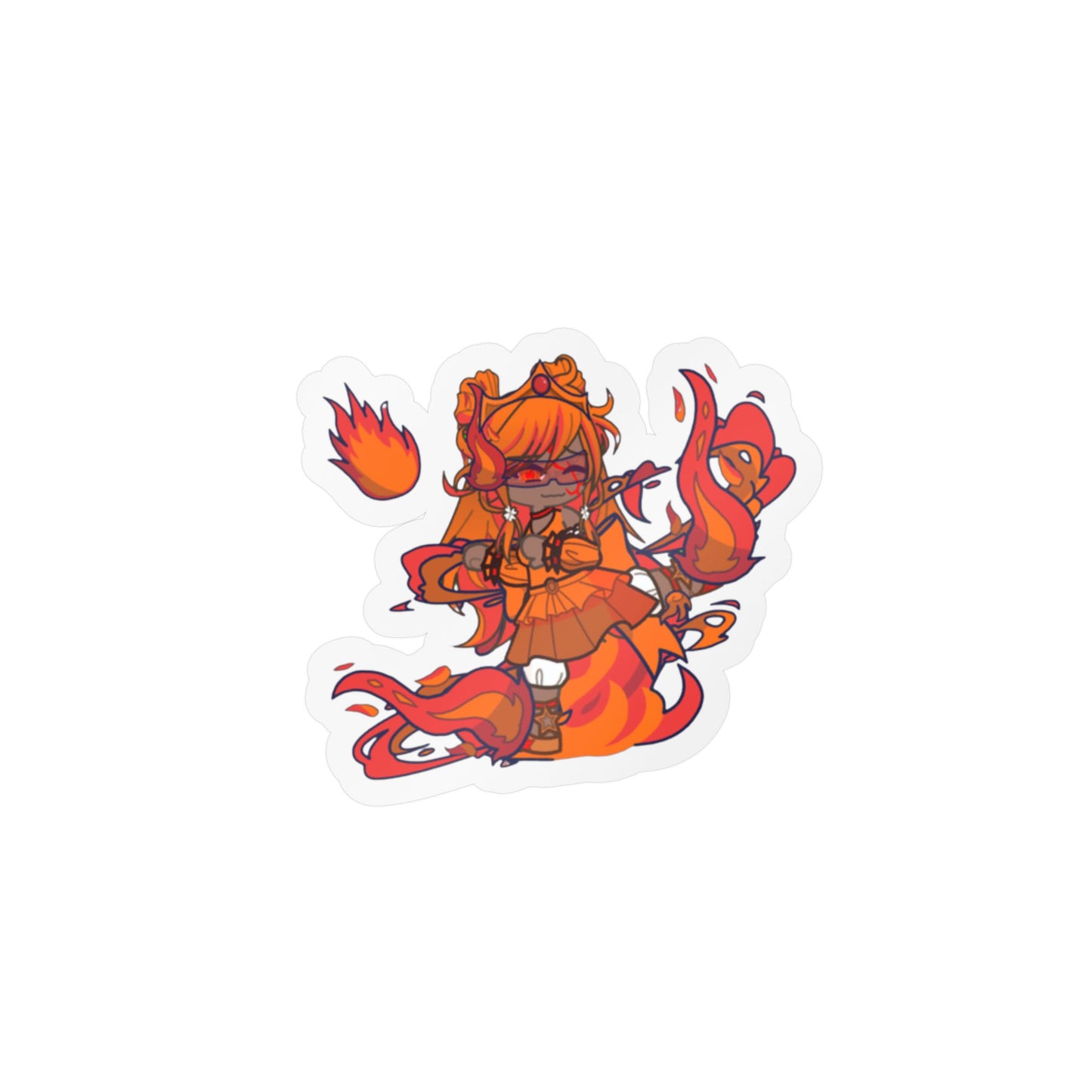 [Cure Flare] - Flame Whimsy Vinyl Sticker