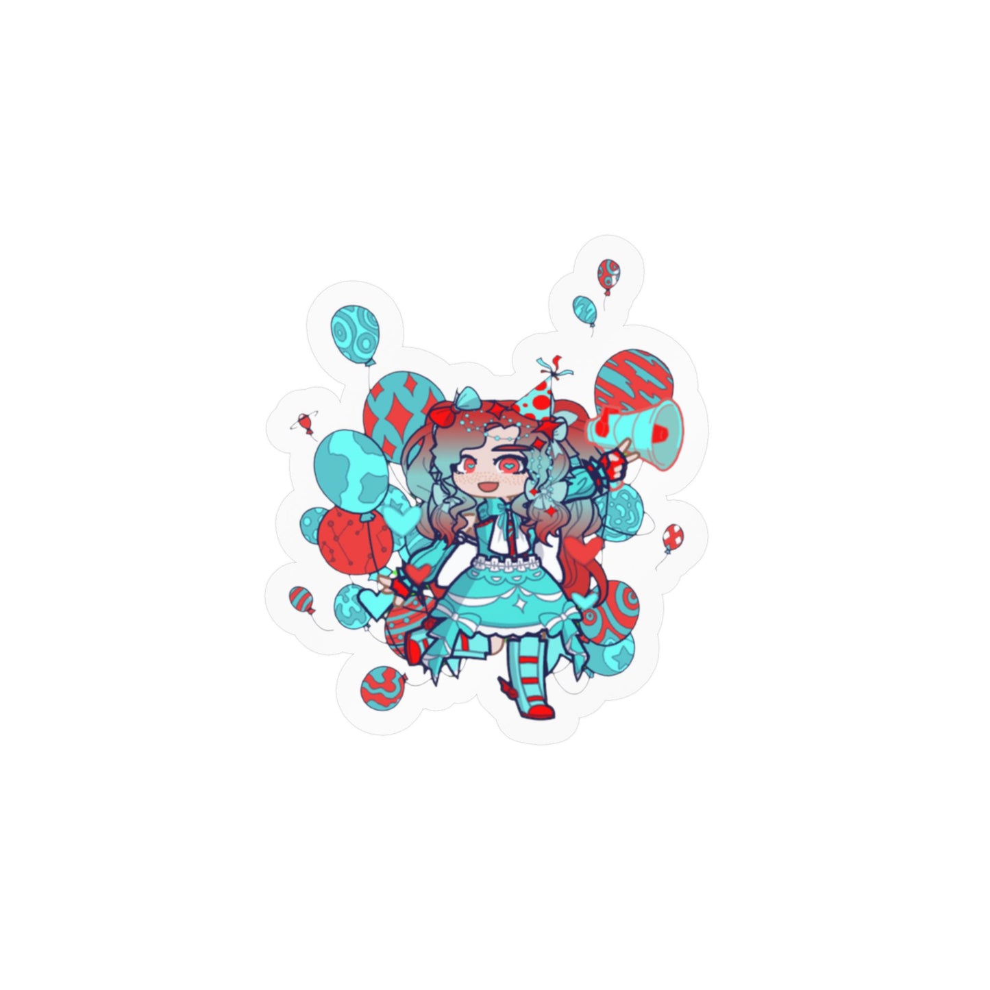 [Cure Streamer] - Neon Whimsy Vinyl Sticker