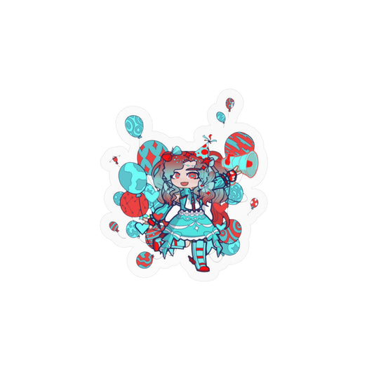 [Cure Streamer] - Neon Whimsy Vinyl Sticker