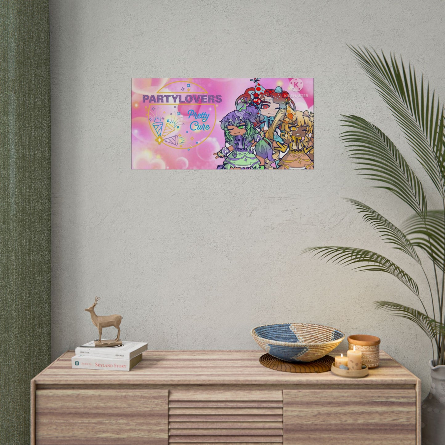 [Party Lovers Pretty Cure] - Full Squad Wall Scroll Poster