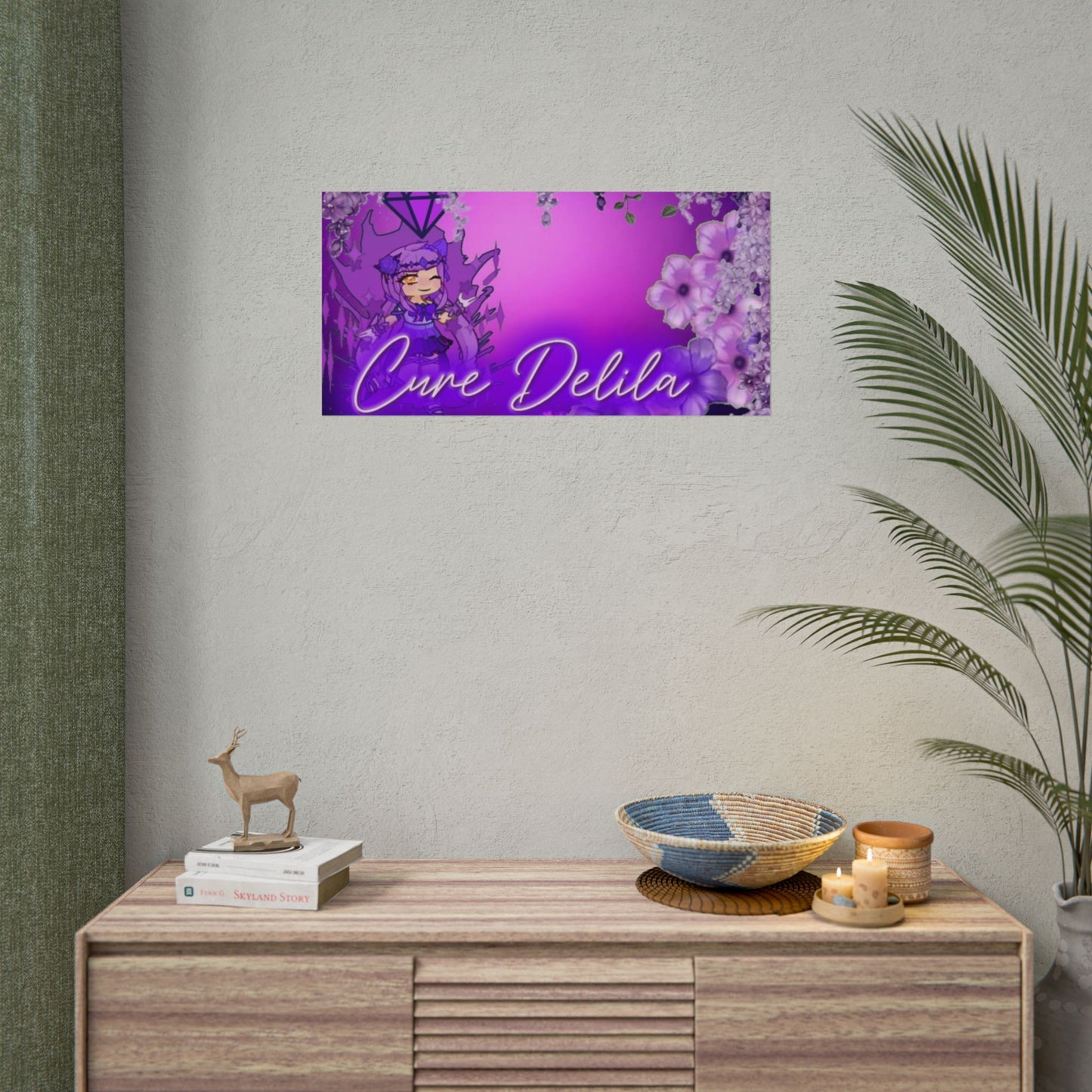[Cure Delila] - Purple Whimsy Wall Scroll Poster