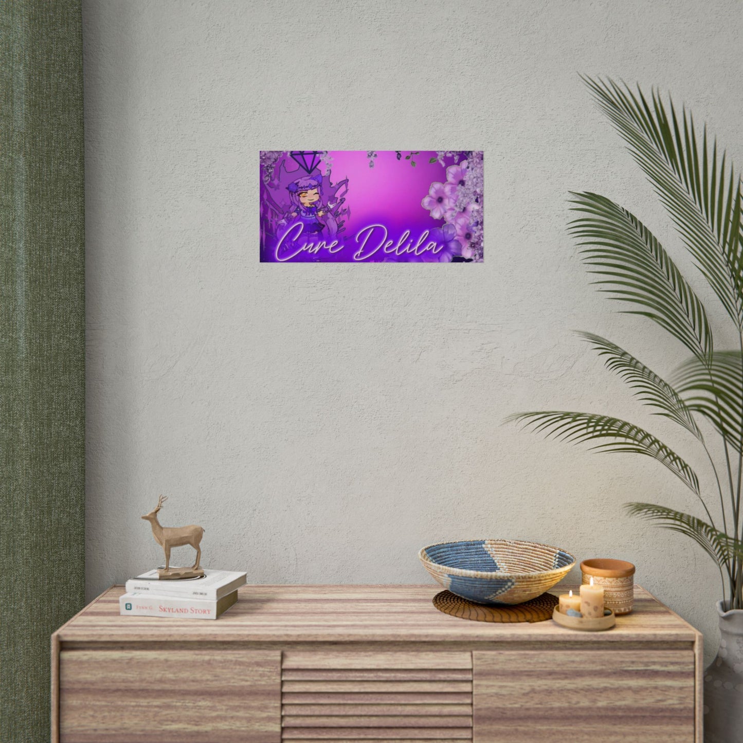 [Cure Delila] - Purple Whimsy Wall Scroll Poster
