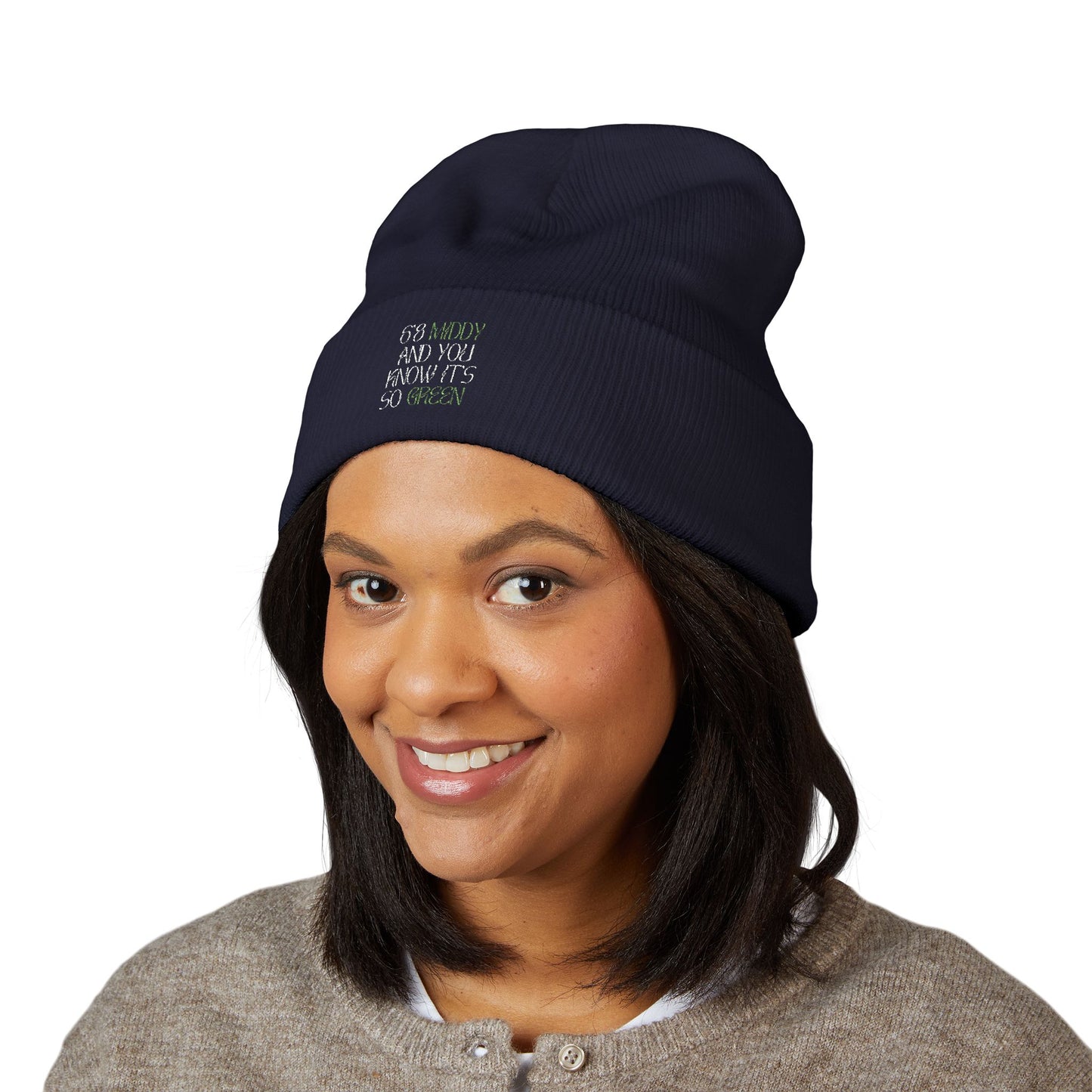 "6'8 Middy and You Know It's So Green" Beanie (Top Off Your Clutchness)