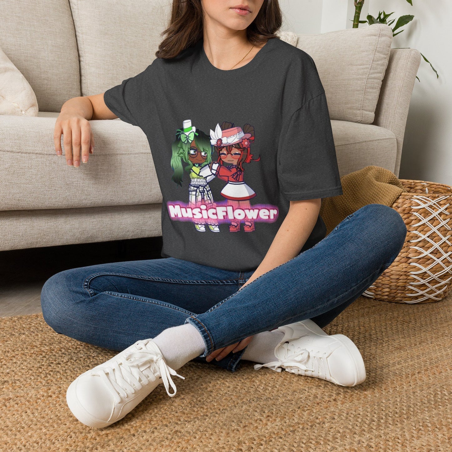 [Music Lovers Ship] - MusicFlower Kawaii Graphic Tee