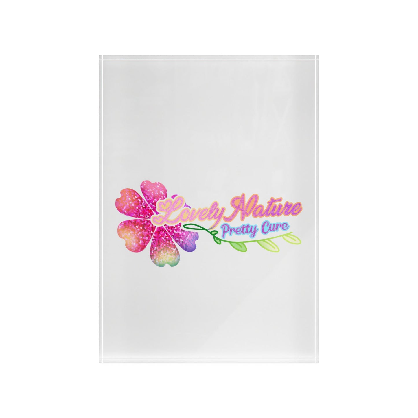 [Lovely Nature Pretty Cure Logo] - Luminous Acrylic Photo Block