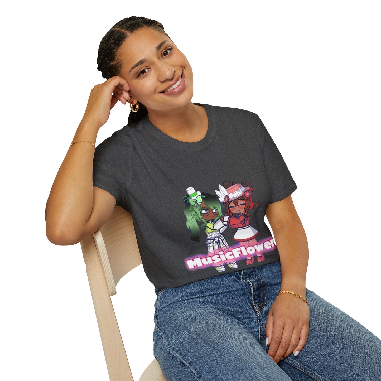 [Music Lovers Ship] - MusicFlower Kawaii Graphic Tee